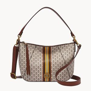 Fossil Skylar Crossbody - Neutral Stripe - NWT!